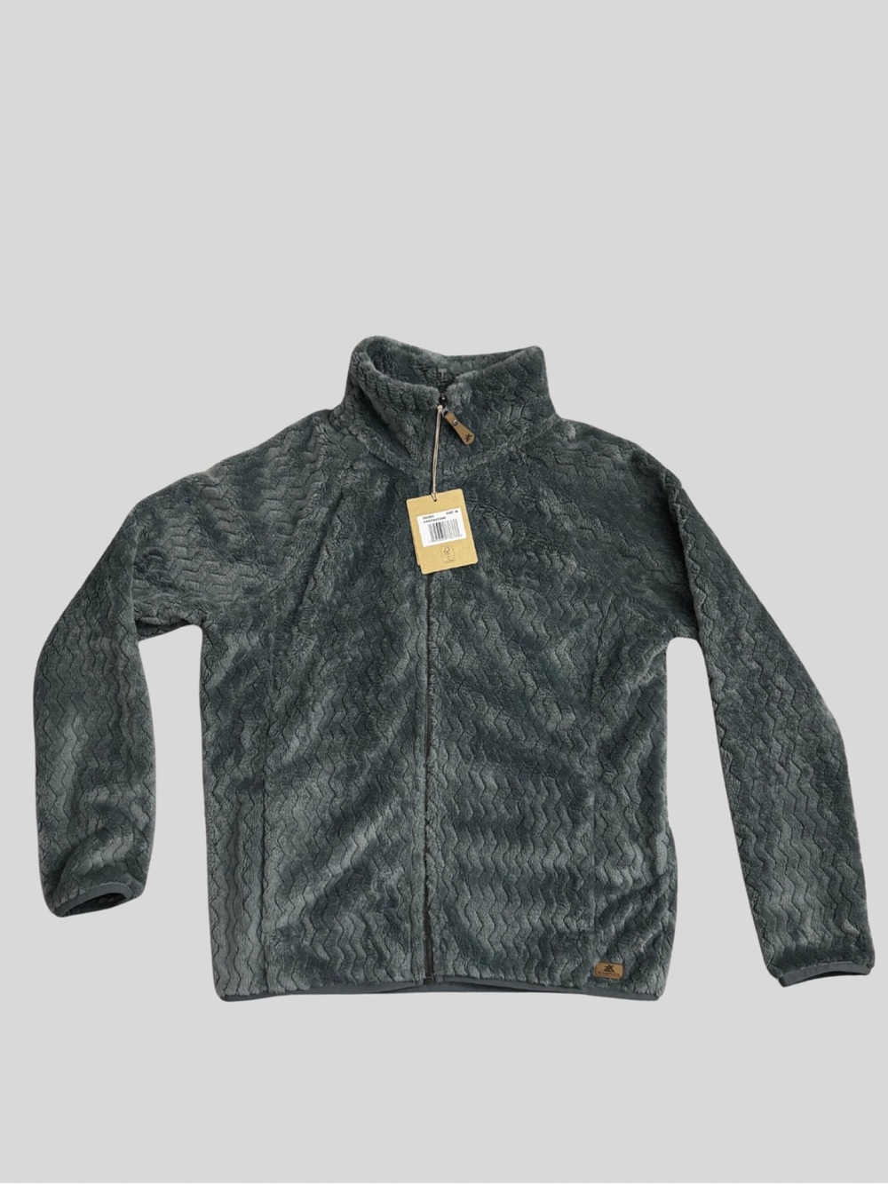 NWT Zeroxposur Embossed Plush Fleece Jacket Greenstone M